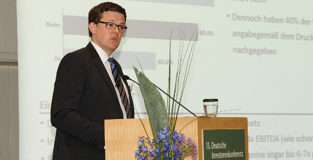 Glaubt nicht an einen Durchmarsch der Debt-Fonds im deutschen Leveraged-Finance-Markt: Johannes Schmittat von Altium Capital.