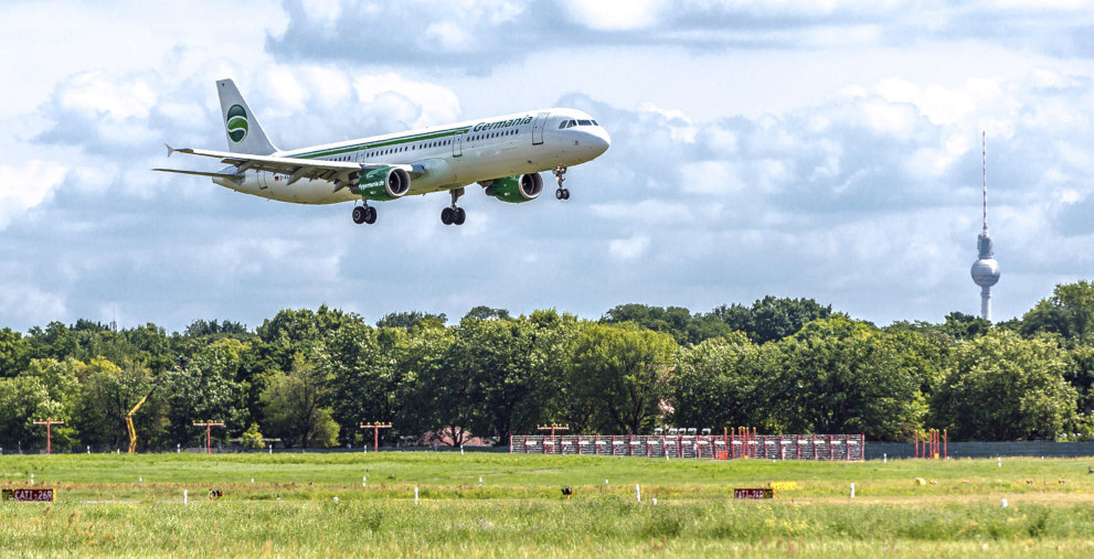 Harte Landung für Germania. Die insolvente Airline findet keinen neuen Investor.