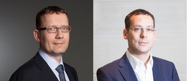 Kuoni befördert CFO Peter Meier (links) nun dauerhaft zum Vorstandschef. Mit Thomas Peyer (rechts) übernimmt ein interner Nachfolger Meiers Posten als Finanzvorstand.