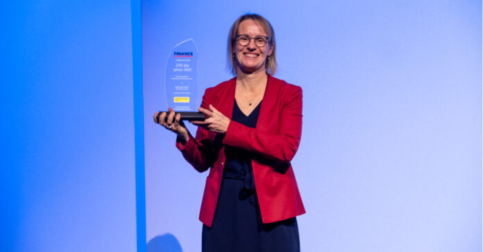 Melanie Kreis von der Deutschen Post ist CFO des Jahres 2021. Foto: F.A.Z. Business Media GmbH/A. Varnhorn & B. Hartung