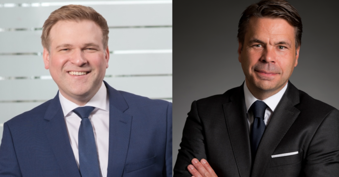 Toom Baumarkt macht M&A-Experten Martin Czoske (links) zum CFO. Er tritt die Nachfolge von Niko Johns an. Foto: Rewe Group