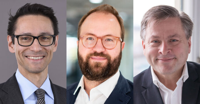 Nordal Cavadini, Tim Thiele und Uwe Kissmann (v.l.n.r.) wurden bei Alix Partners zu Partnern und Managing Directors berufen. Foto: Alix Partners