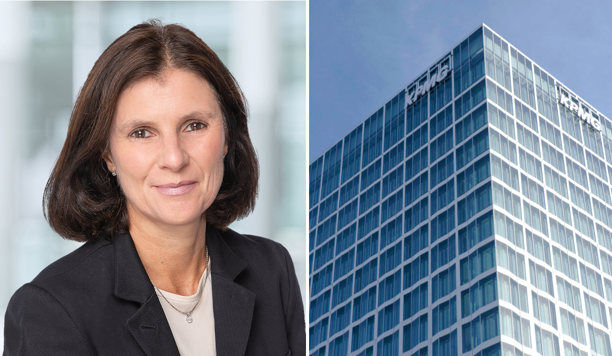 CHRO Vera-Carina Elter berichtet, dass sich die Anzahl der Bewerbungen bei KPMG deutlich erhöht hat. Foto: KPMG/FINANCE-Collage