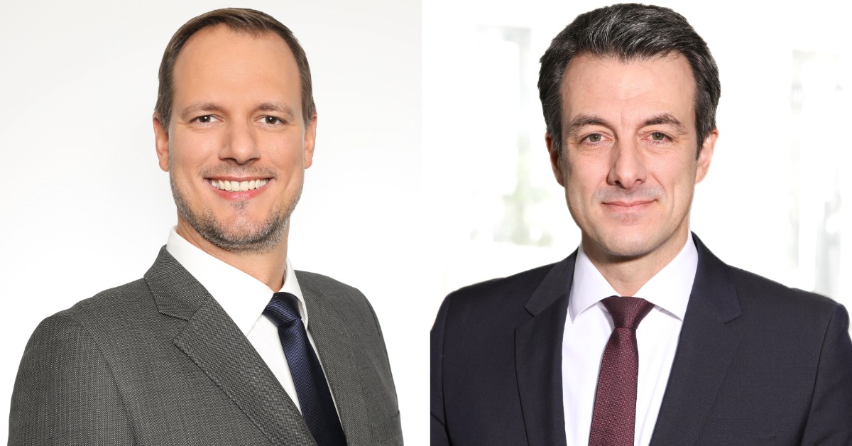 Michael Spahn (rechts) wird Leiter des Infrastruktur-Debt-Advisory von Herter & Co, Andreas Neese steigt als Director im Team ein. Fotos: Herter & Co