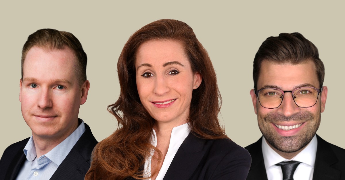 Mit Jens Marth (v.l.n.r.), Kristin Kriemann und Tim Romer starten gleich drei Partner von der Konkurrenz in die Partnerschaft von EY-Parthenon. Foto: EY-Parthenon