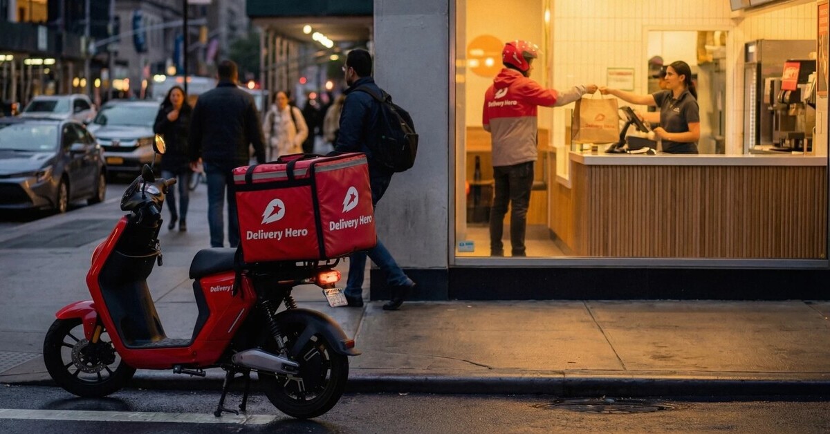 Ein Großteil des Geschäfts von Delivery Hero geht an den US-Wettbewerber Uber. Foto: Delivery Hero SE