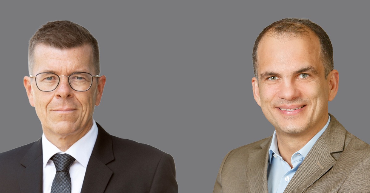 Christian Sailer (links) übergibt das Amt des CFO bei Peek & Cloppenburg Österreich und CEE an Radu Stoica. Foto: Galeria; Michael Schuster/Montage: FINANCE