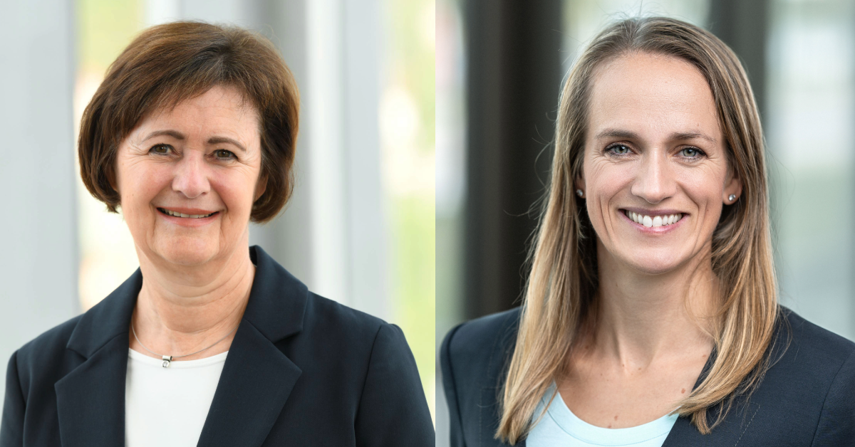 Dagmar Hartmann (links) und Kathrin Dengler leiten künftig als Doppelspitze den Geschäftsbereich Acquisition Finance. Foto: LBBW