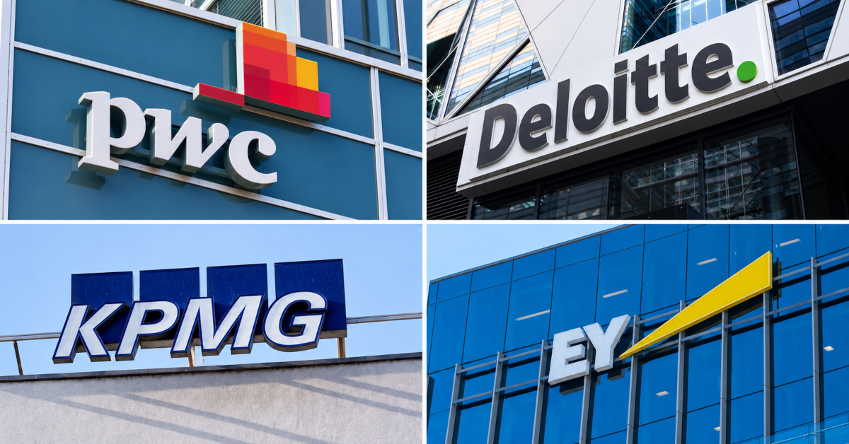 PwC und Deloitte prüfen fast zwei Drittel der 40 im Dax notierten Unternehmen. Fotos: Marlon, Michalis Palis, josefkubes, JHVEPhoto - stock.adobe.com/Collage: FINANCE