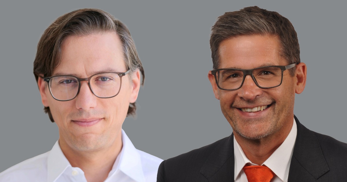 Piero Sansone (links) und Mark Boddenberg erweitern die Restrukturierungspraxis bei Görg. Fotos: Görg/Montage: FINANCE